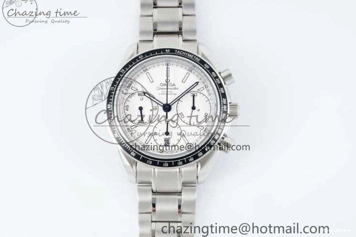 0719 Speedmaster Racing Master SS HKF Best Edition White Dial on SS Bracelet A TravelReady 7809